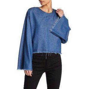 KENDALL&KYLIE Chambray Oversized Top